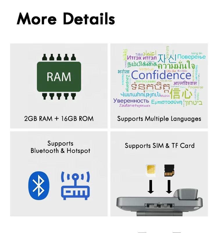 4G هاتف لاسلكي ثابت المنزل الذكي سطح المكتب بطاقة SIM HD VoLTE مكالمة فيديو هاتف أعمال 3G لاسلكي