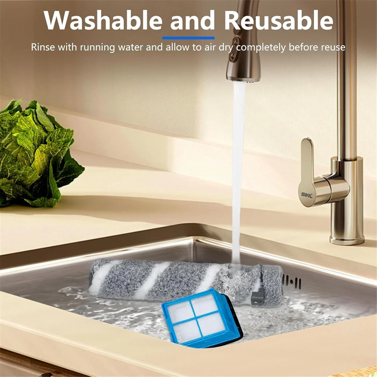 EULM 1 ชุดสําหรับ Eureka NEW430BL / JONR ED12 เครื่องดูดฝุ่นเปลี่ยนชิ้นส่วนแปรงลูกกลิ้งหลักและฟองน้ําตัวกรอง