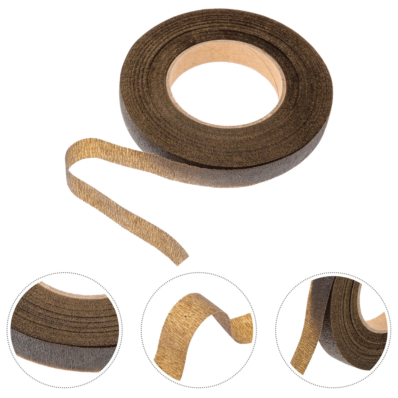 

12 Rolls Dark Brown Paper Tape Bouquet Floral Stem Arrangement Supplies Flower Arrangements Floristry Crepe Wrap Wrapper