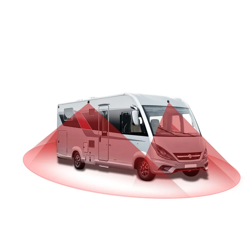 Newest Vehicle Blind Spot Visualization System 4-CH Car AHD Monitor System Camera 360 Soround View Car Camera System for RV
