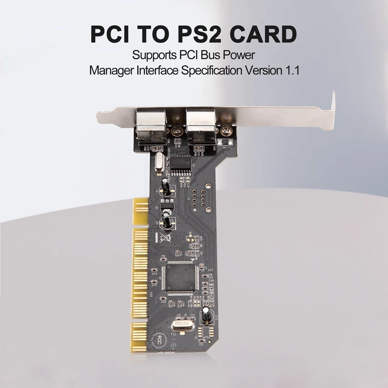 Carte adaptateur PCI à 2 ports Ps2, Ps/2 Pci, sans USB, pour clavier et souris