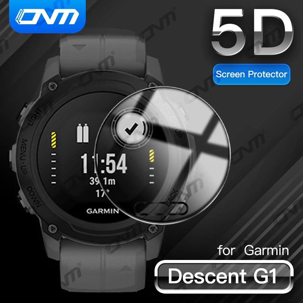 5D Protective Film For Garmin Descent G1 / Instinct 2 2S Smart Watch Soft Screen Protector for Garmin Descent G1 (Not Glass)