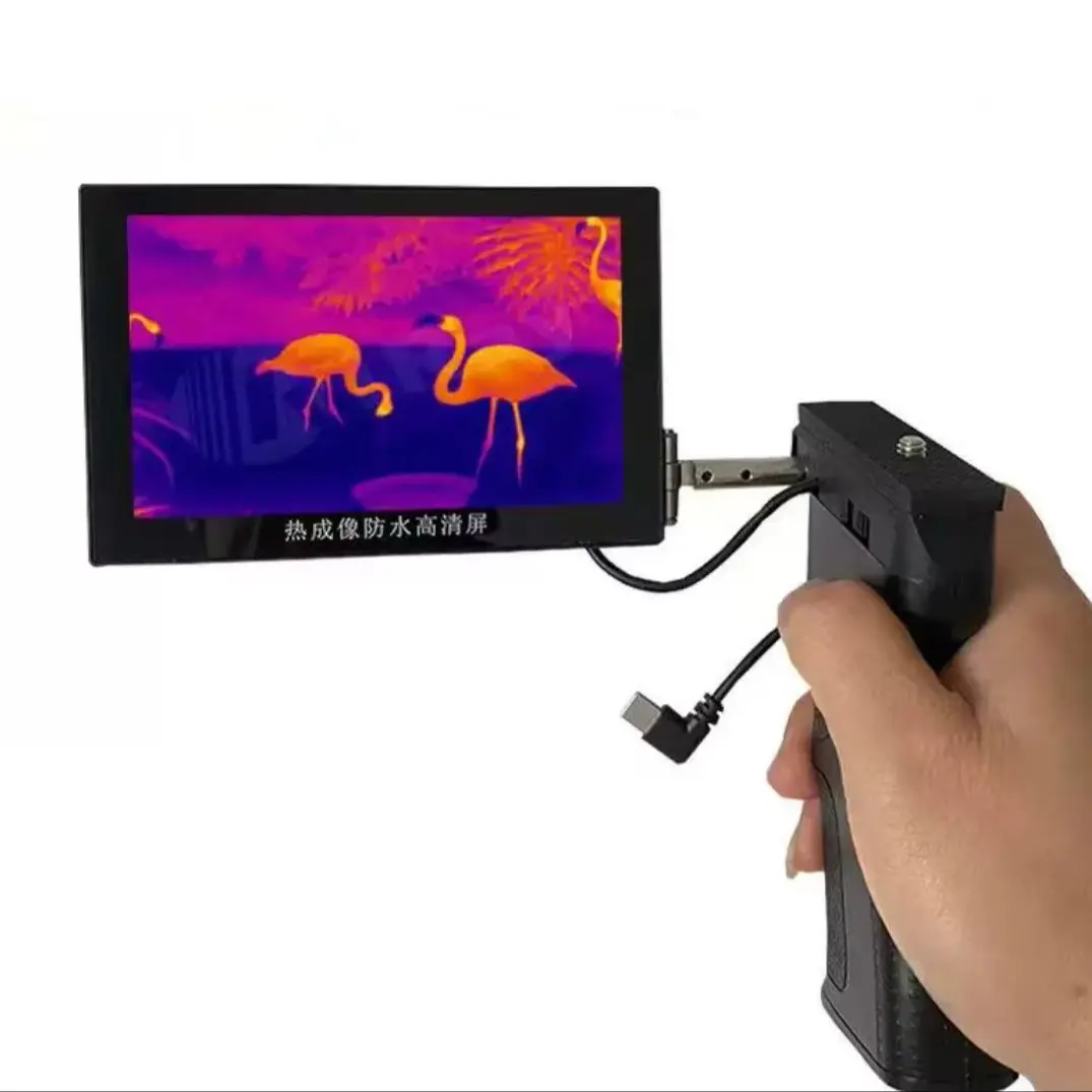 

Thermal Monocular Sight View Finder LCD Screen Night Scope Waterproof HD External Power Handheld Viewer Moniter for GTGUARD Ai15