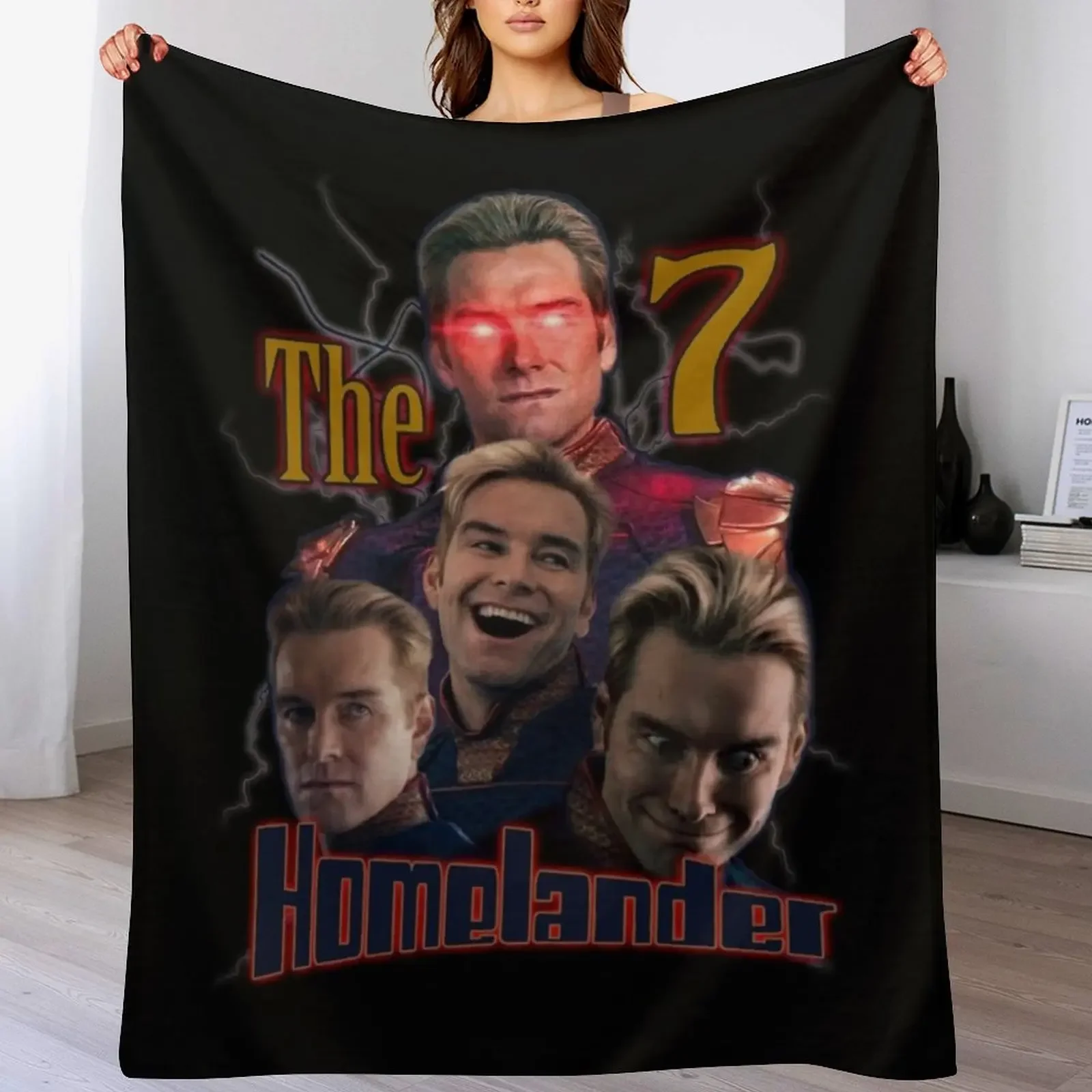 

Плед Mood Homelander в винтажном стиле, вдохновленный мальчиками-подростками, уютный плед для дивана на весну и осень.