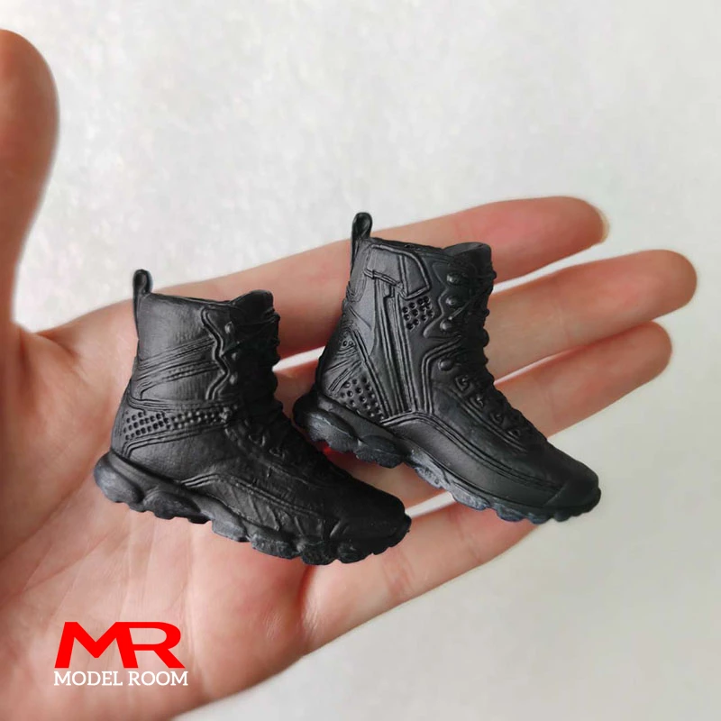 1/6 Scale Male Combat Boots Hiking Boots Solid Shoes Model Fit 12 inch Soldier Detachable Feet Action Figure Body