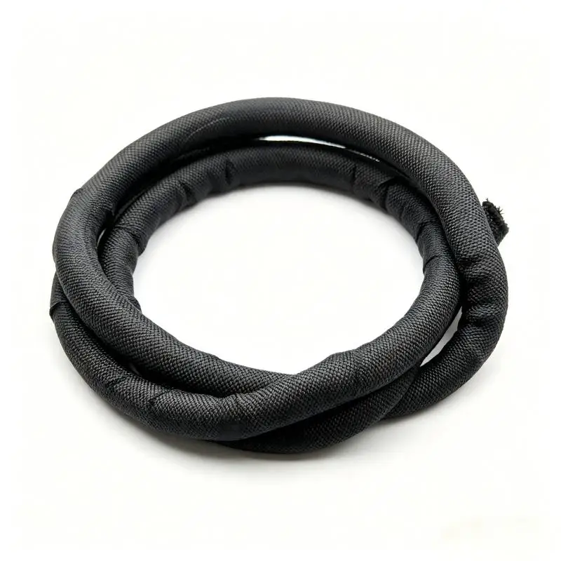 Self-Closing PET Braided Split Sleeve Flame Resistant Open Cable Wrap Insulating Tube for Cable Management