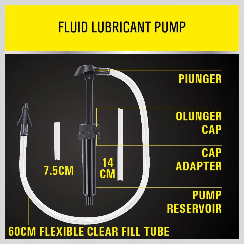 Schmiermittel-Transferpumpe für Gallonen- und Quartflaschen, Getriebeölpumpe, Manuelle Transferpumpe mit Schlauch für Differentialgetriebe – Detail 12