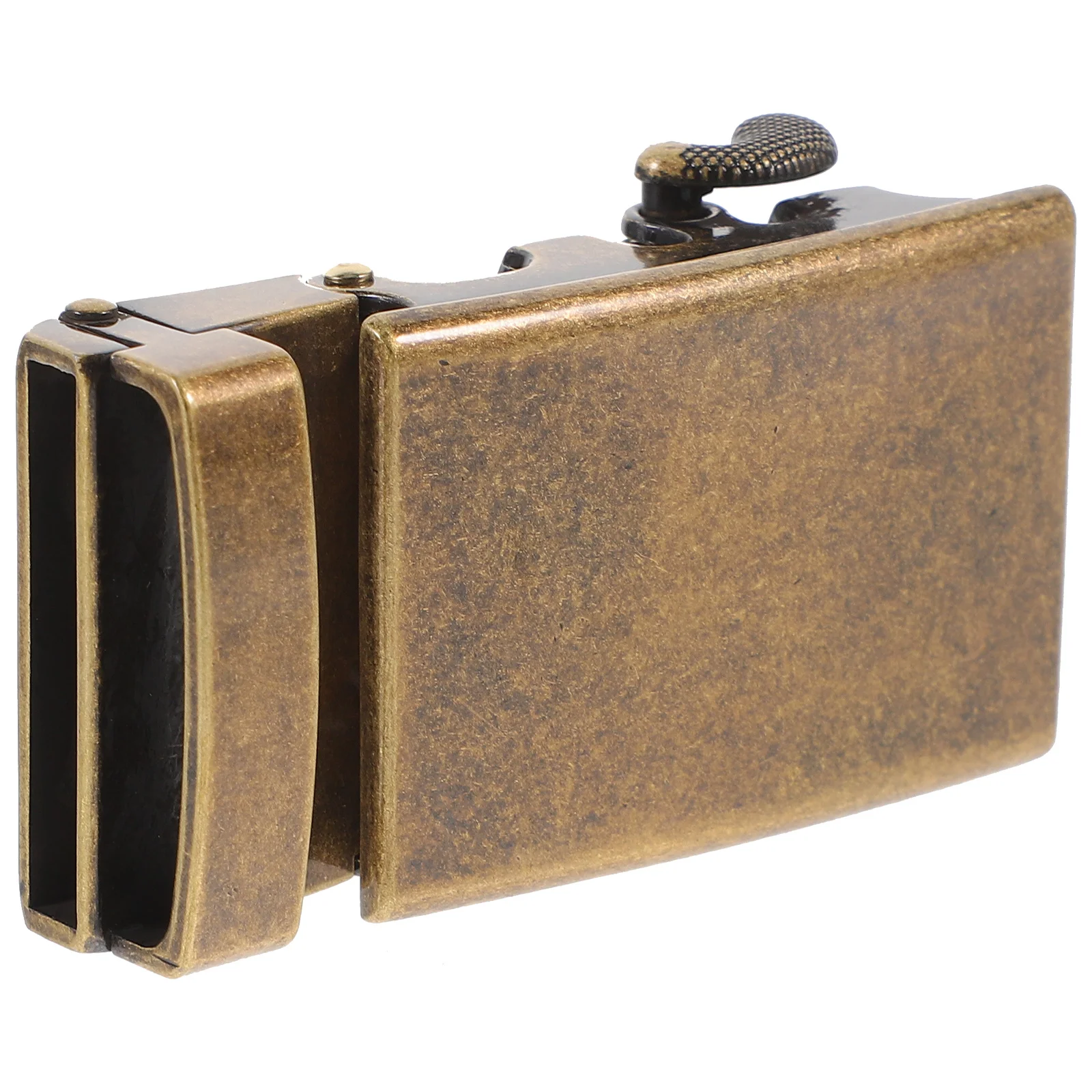 مشبك حزام أوتوماتيكي ممتاز للرجال مصنوع من خليط معدني صلب ومقاوم للخدش وحزام بتصميم كلاسيكي أسود متوافق