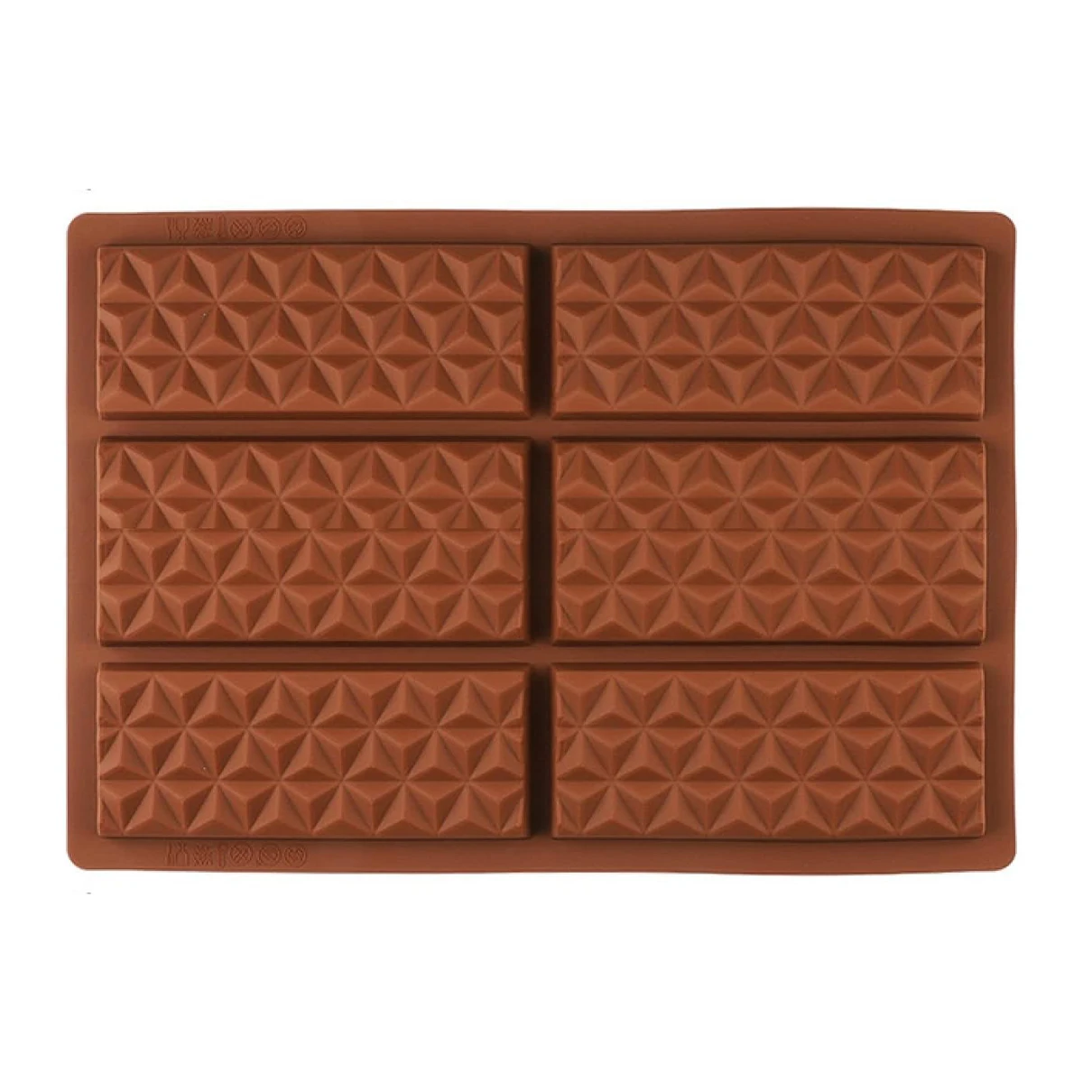 Classic Long Chocolate Block Food Grade Safety Mold Diamond Silicone Chocolate Cake Ice Cubes Easy To Demold