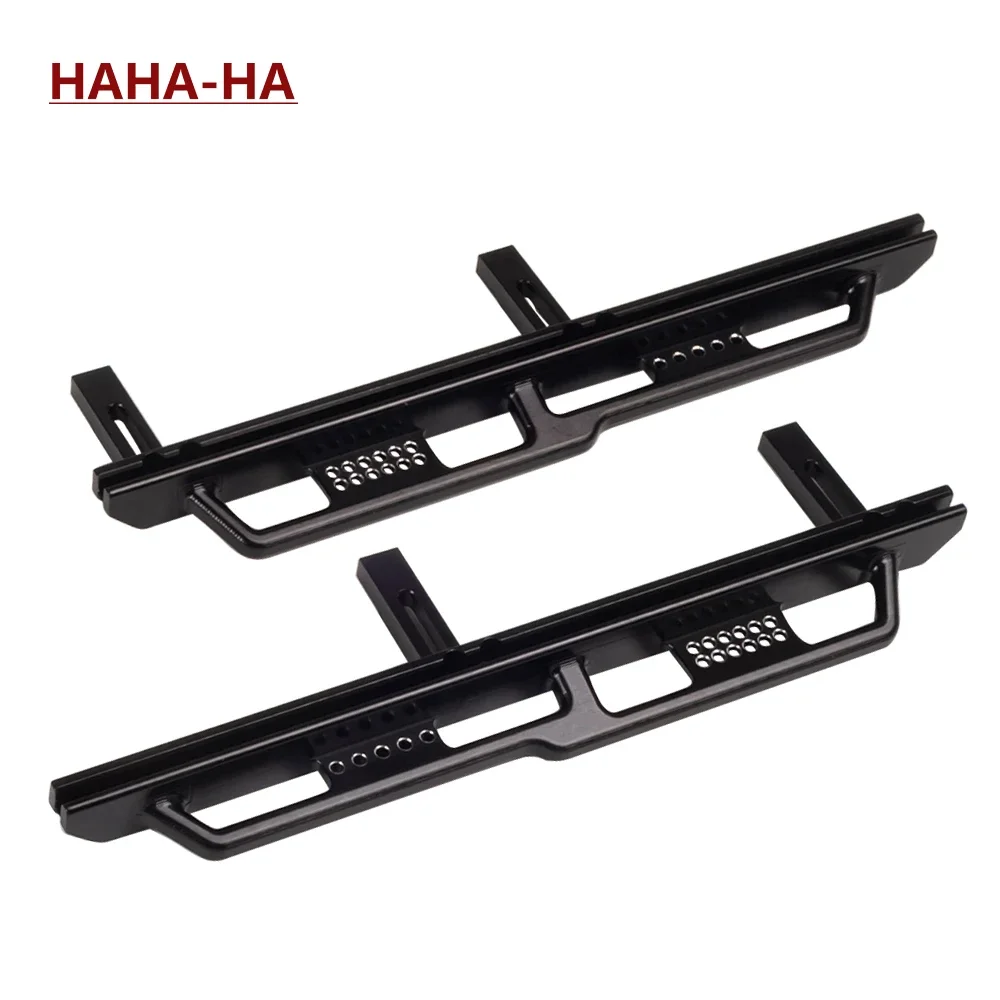 CNC Aluminum Side Step Board Rock Sliders Rails Pedal for 1/6 RC Crawler Car Axial SCX6 Jeep JLU 4WD Wrangler Upgrade Parts