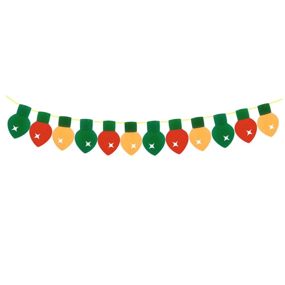 

Christmas Light Banner Garland Hanging Party Decor Pull Flag For Holiday Christmas Party Supplies Indoor Outdoor