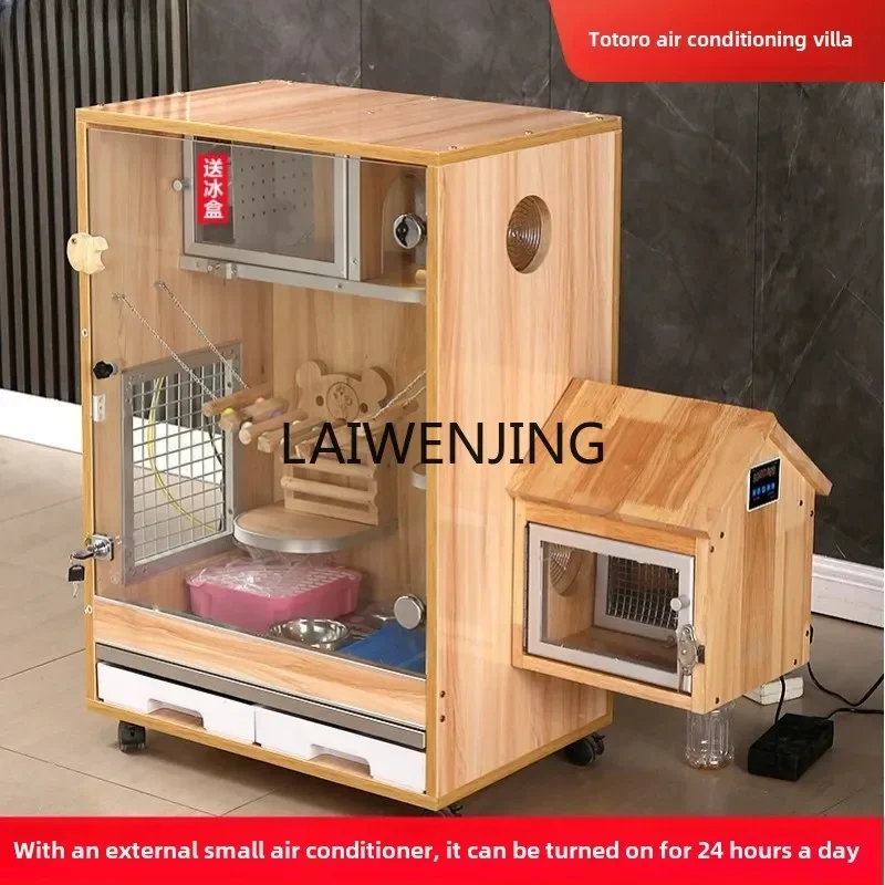 MJY solid wood ecological special large villa custom refrigeration pet cabinet cage