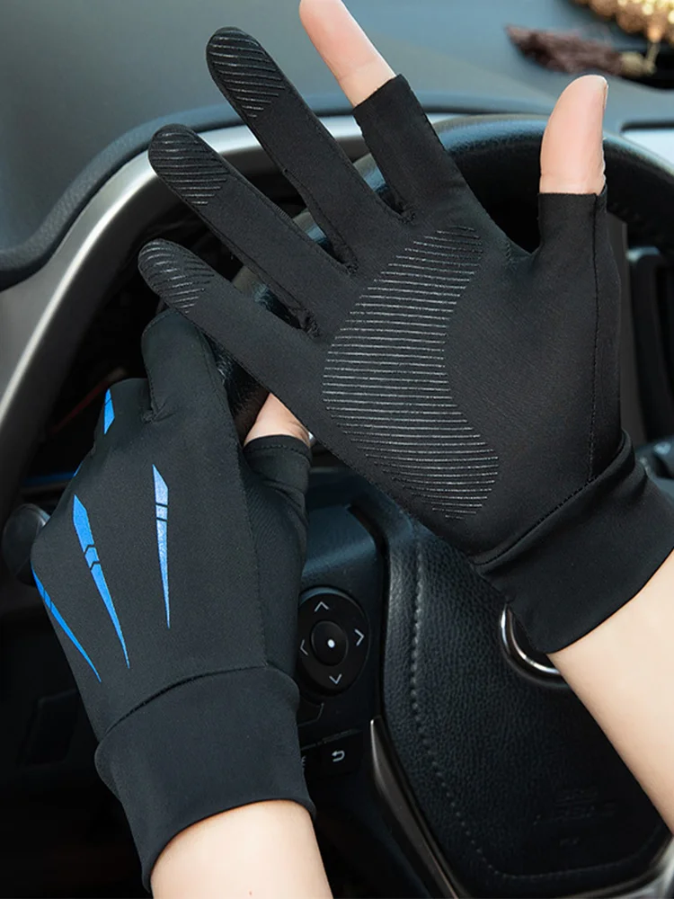 AliExpress WRELS Ice Silk Gloves Men Women Breathable Touch Screen Thin Sunscreen Outdoor Riding Glove Anti UV Highly Elastic Quick Drying Gloves