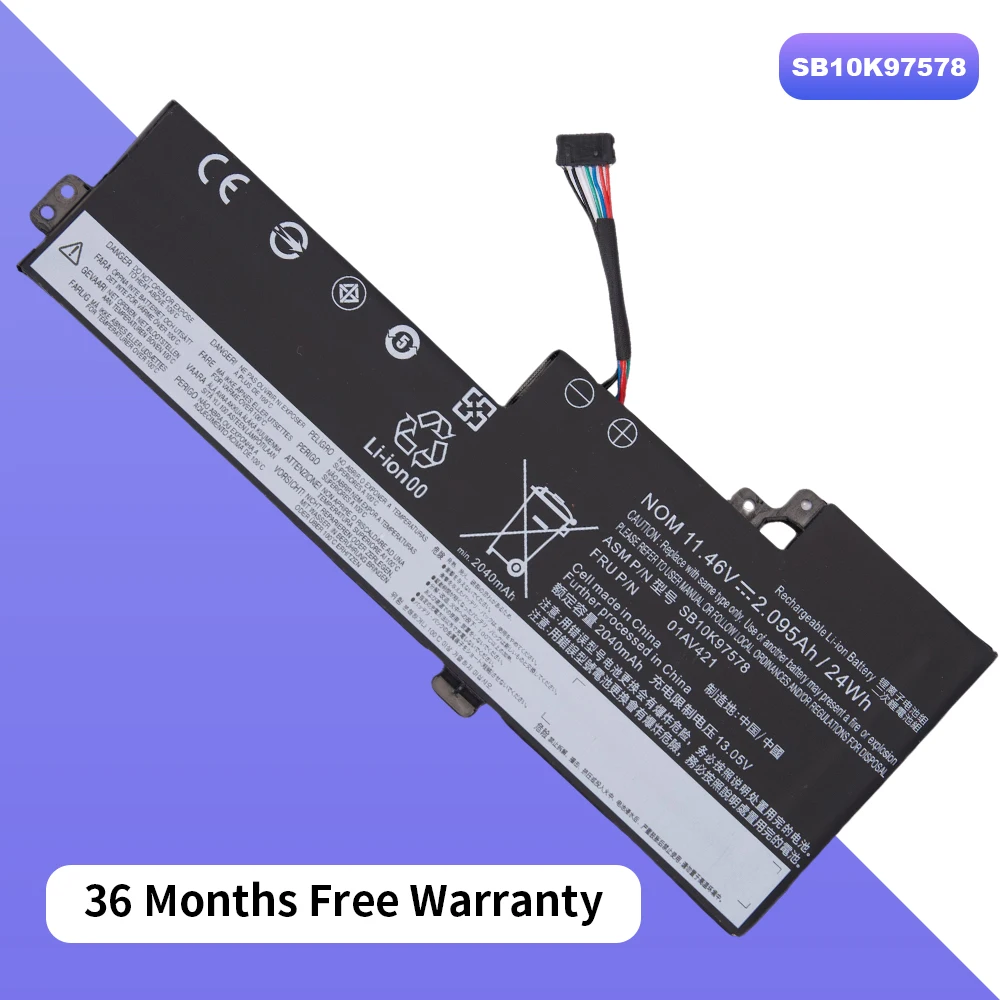 

01AV421 Аккумулятор для Lenovo ThinkPad T470 T480 A485 TP25 01AV419 01AV489 01AV420 SB10K97576 SB10K9757 36 месяцев Бесплатная гарантия