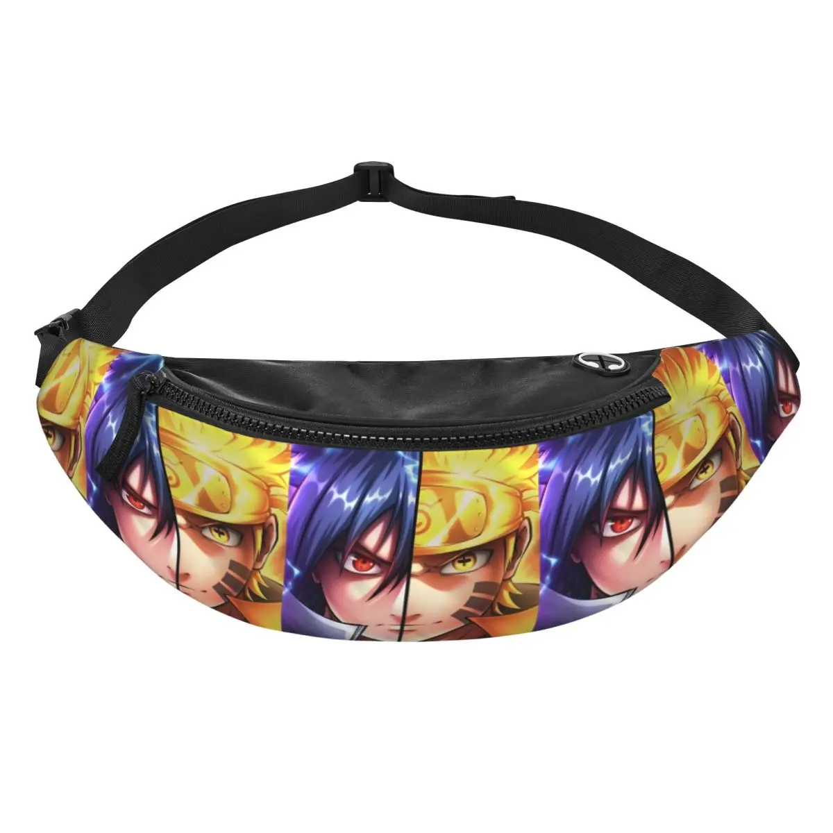 

Custom Cartoons U-Uzumakies N-Narutoes Fanny Bag Comic Crossbody Waist Pack Women Men Traveling Phone Money Pouch