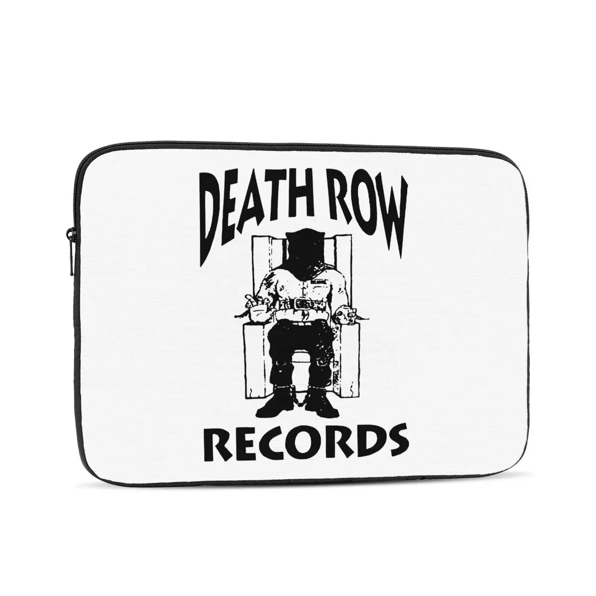 Death Row Records Laptop Cover, preto, saco de computador, malote portátil, iPad, 17 ", 15", 12 ", 10"