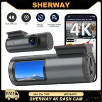 Cámara de salpicadero 4K WiFi GPS cámara de salpicadero para coches Mini frente coche DVR 24H modo de estacionamiento G-Sensor grabadora de vídeo de conducción de coche grabación en bucle