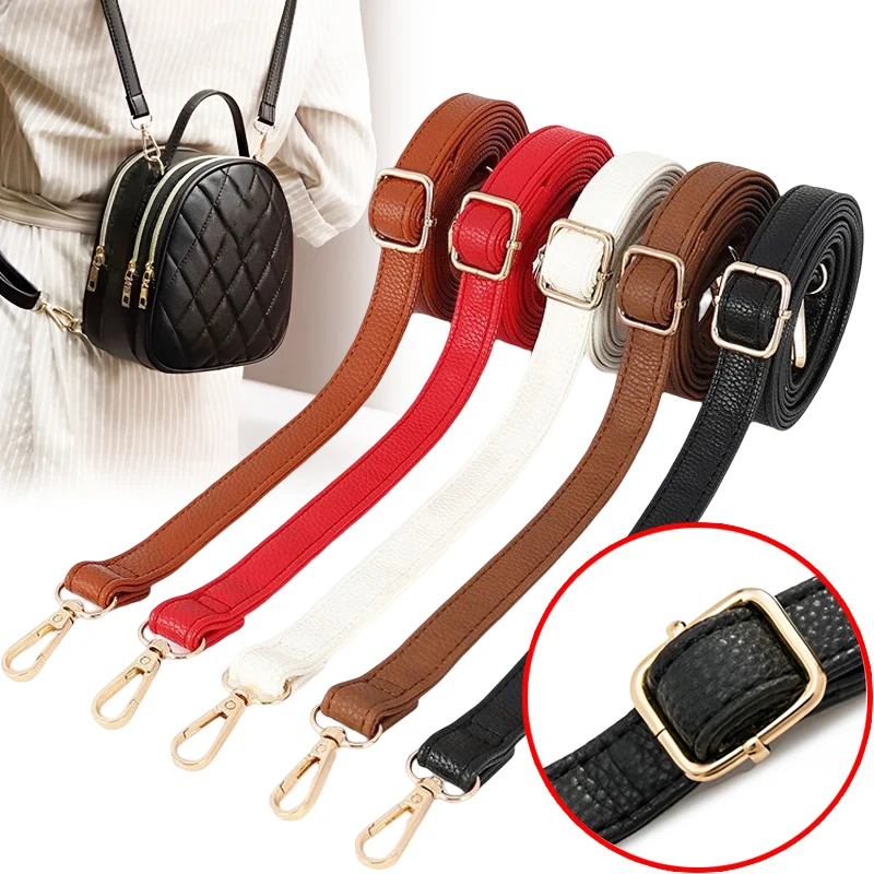 Leather Bag Strap Women Shoulder Crossbody Bag Belt Adjustable Wide Strap Bag Part Accessories Female Messenger Bag Strap 125cm