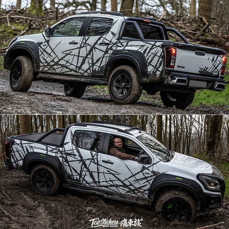 

Автомобильная наклейка для Isuzu Dmax Body, декоративная виниловая наклейка на заказ, аксессуары для пленки