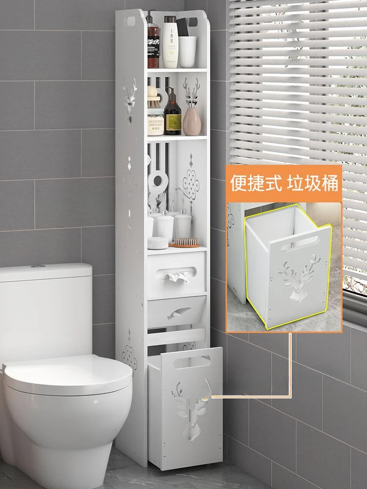 Toilet Shelf, Bathroom Multi-layer Seam Storage, Toilet, Toilet Corner, Storage Cabinet, Floor Artifact