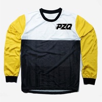 New Bicycle shirt pzq Motocross Long Sleeve Men Downhill Jersey Off-Road Bicycle Racing T-Shirt Quick Dry Cycling Enduro Jersey