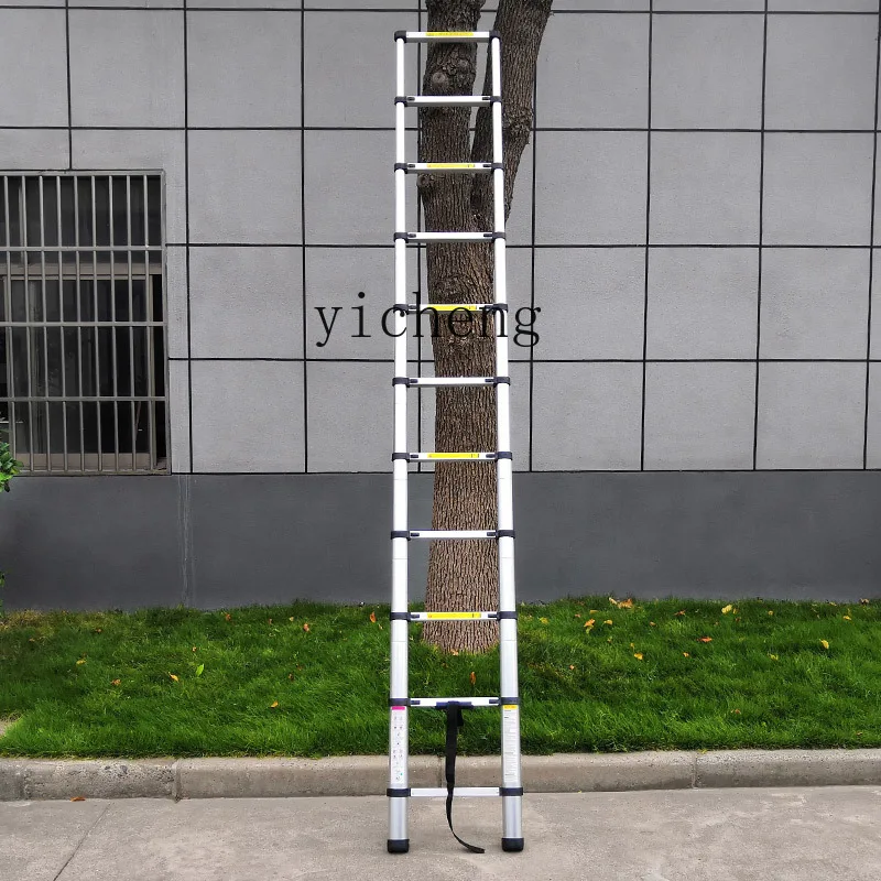 

ZC Bamboo Joint Telescopic Ladder Trestle Ladder Aluminum Alloy Thickened Engineering Folding Stair Household