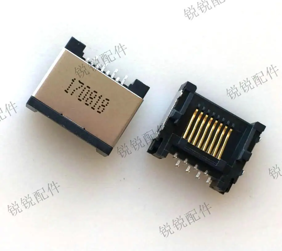 For RJ45 socket, notebook, computer network cable interface, socket 8P8C half side, half section, network port, connector