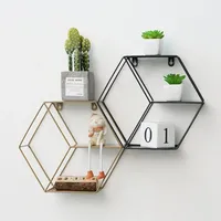 Metal Wall-Mounted Shelf Organizer - Multi-Purpose Storage & Display Rack Home Decoration for Kitchen Living Room & Bathroom