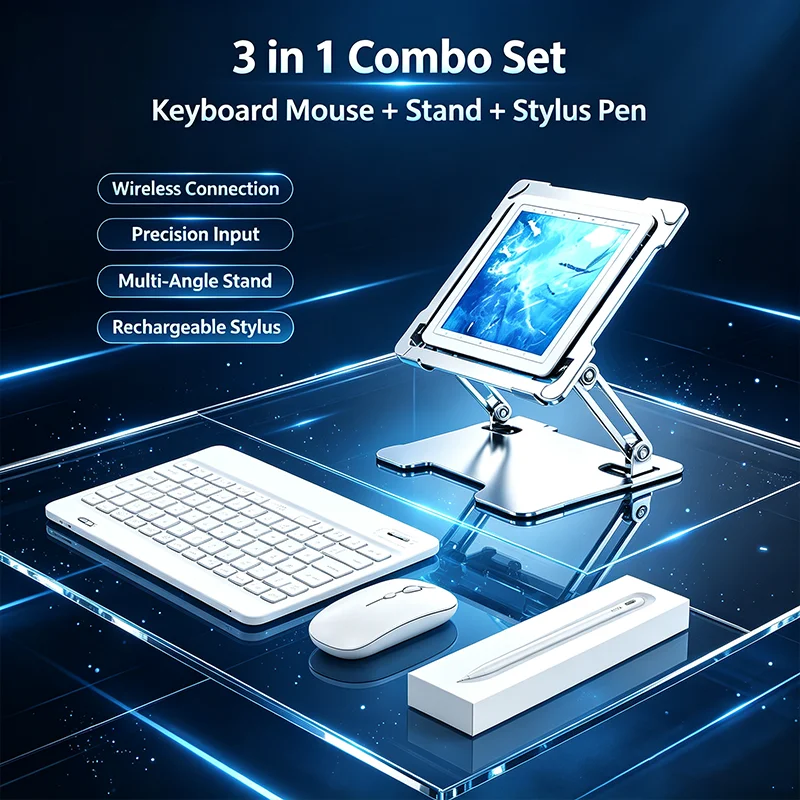 Bluetooth Bluetooth Wireless Keyboard and Mouse Combo Portable Mini Rechargeable for iPad Tablet Mobile Phone Android iOS Windows PC - Aliexpress Deal