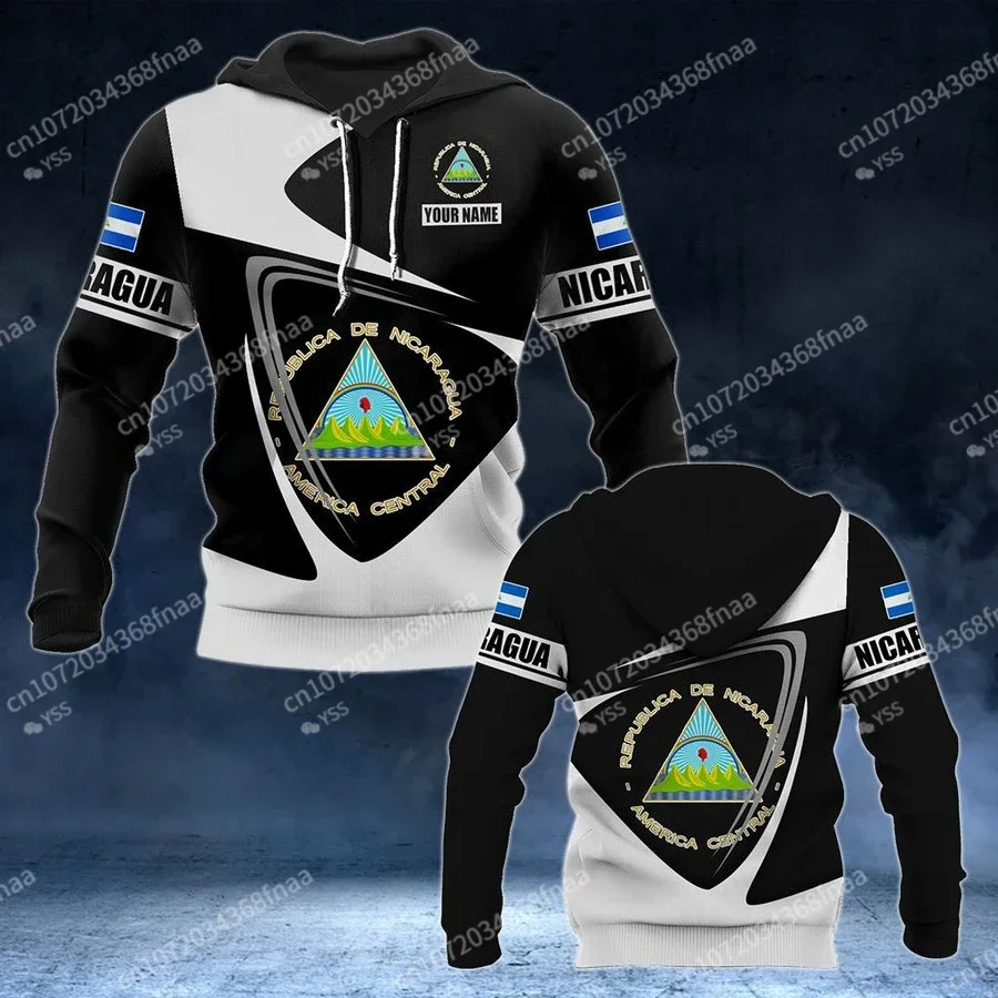 

Nicaragua 3D Printed Hood for Men, Pull with Personalized Namehoodies for Menhoodie
