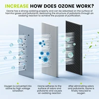 Générateur d'ozone domestique 60 000 mg/h, machine à ozone professionnelle O3 avec minuterie de 120 minutes, élimination des odeurs, désinfection pour voiture, bureau, animaux domestiques 4