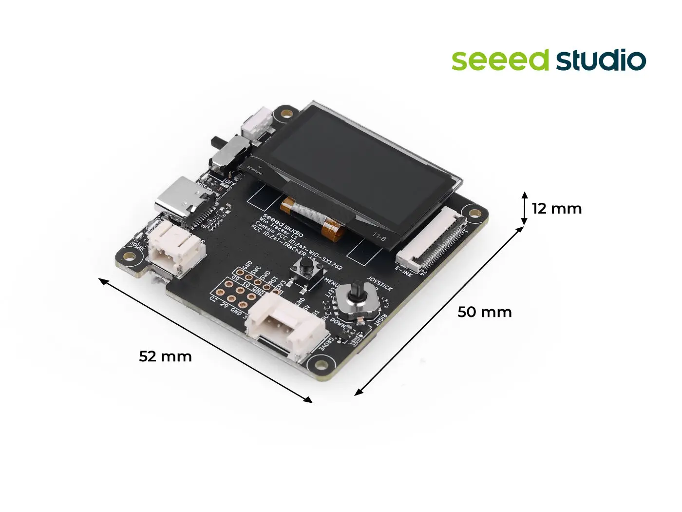 Wio Tracker L1 com OLED de 1,3 polegadas, nó meshtástico Wio-SX1262, LoRa 868 MHz 915 MHz 862-930 MHz, nRF52840, GPS L76K, BeiDou, GLONASS