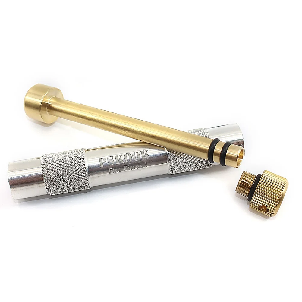 

Useful Emergency Fire Starter Aluminum Brass Piston Tool Outdoor Camping Hiking Survival Instant Air Compression Torch