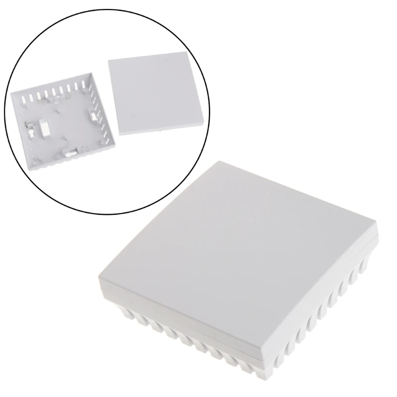 Plastic Junction Box Smoke Sensor Shell Power Enclosure Box Electronic Project Case DIY Electrical Box Dustproof