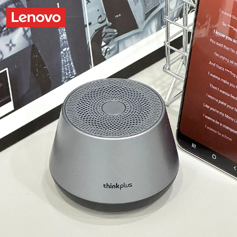 Lenovo K3 Pro Portable Bluetooth Speaker Light Weight Long Battery Life Wireless Subwoofer Home Camping Loudspeaker With Mic