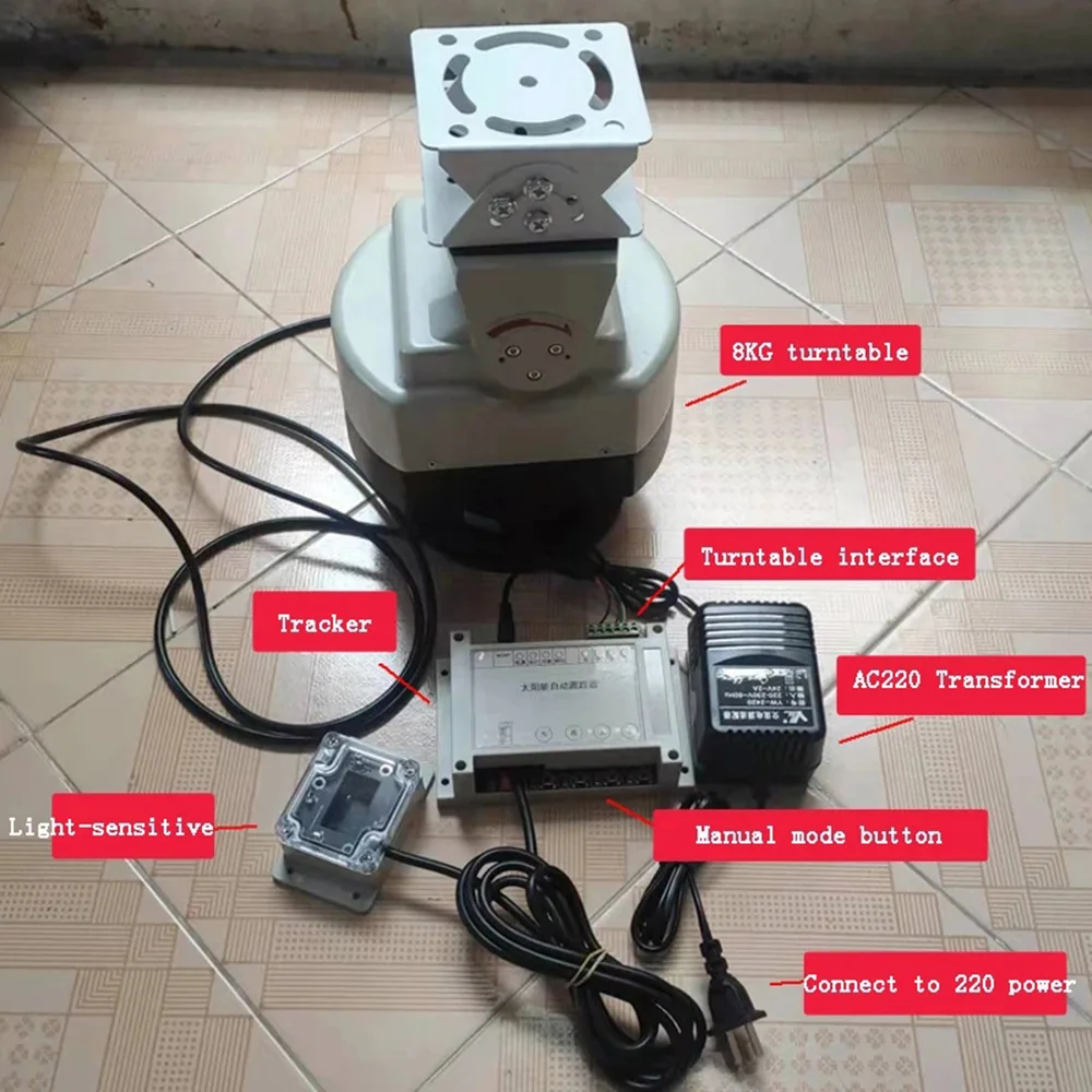 Imagem -05 - Pequeno Sistema de Rastreamento Automático Solar de Dois Eixos para Lente de Focagem Externa e Outros Fins de Rastreamento Uma Vez por Minuto Ty201m
