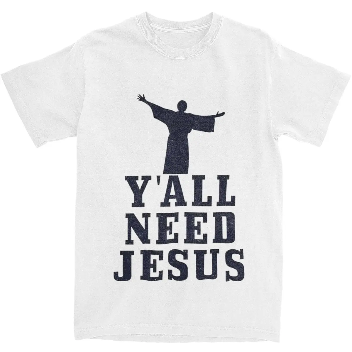 Футболка Y2K с изображением Иисуса для вас и всех, Повседневная летняя футболка из 100% хлопка, популярная футболка для мужчин, одежда с коротким рукавом и принтом