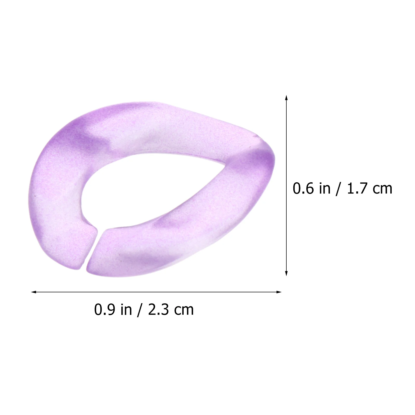 100Pcs Acrylic Chain Linking Rings Durable Bag Chain Rings for Shoulder Straps and Craft Projects Acrylic Link Ring