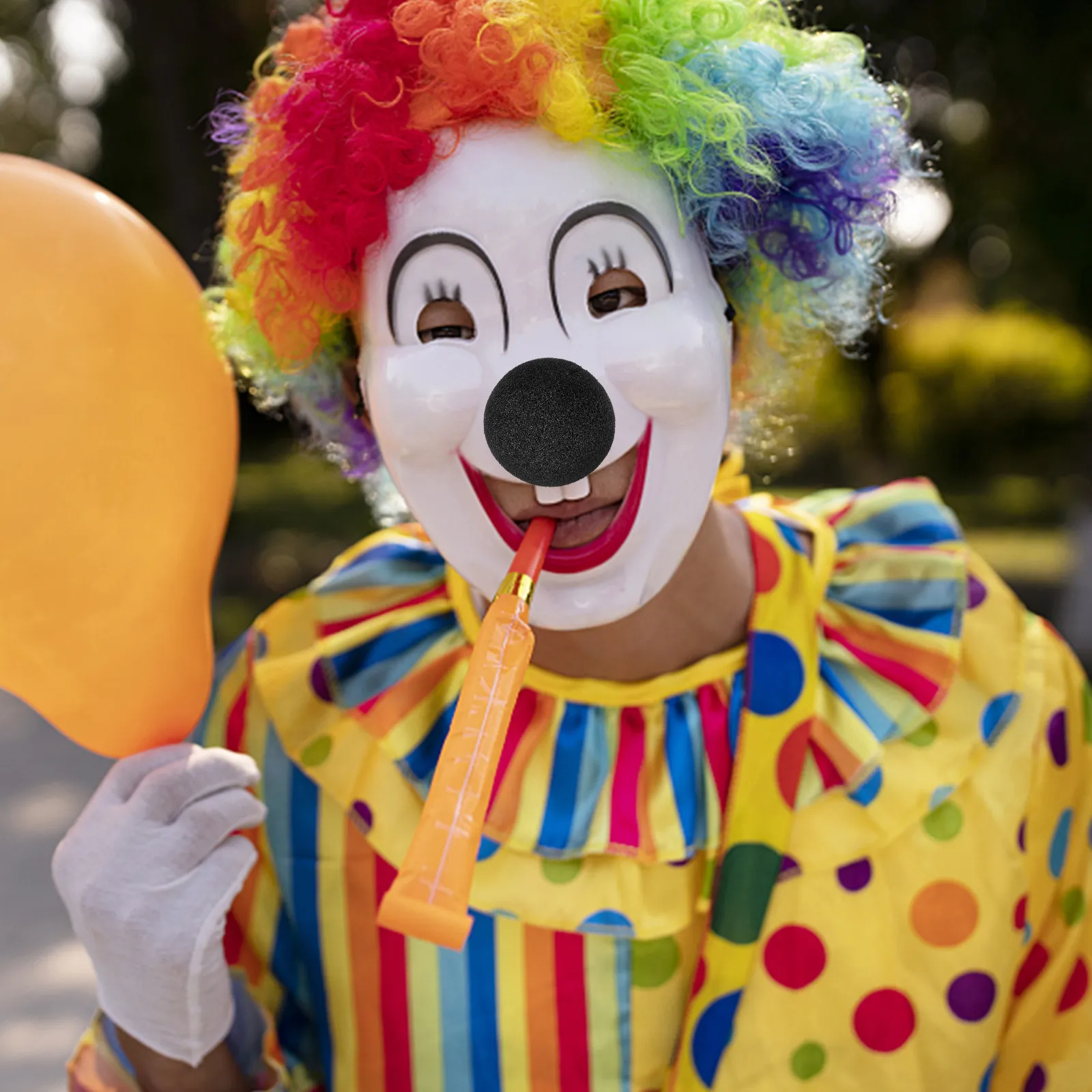 

50 шт. губчатых носов клоуна: простой и забавный дизайн, легко прикрепляются, для костюмированных мероприятий и фестивалей