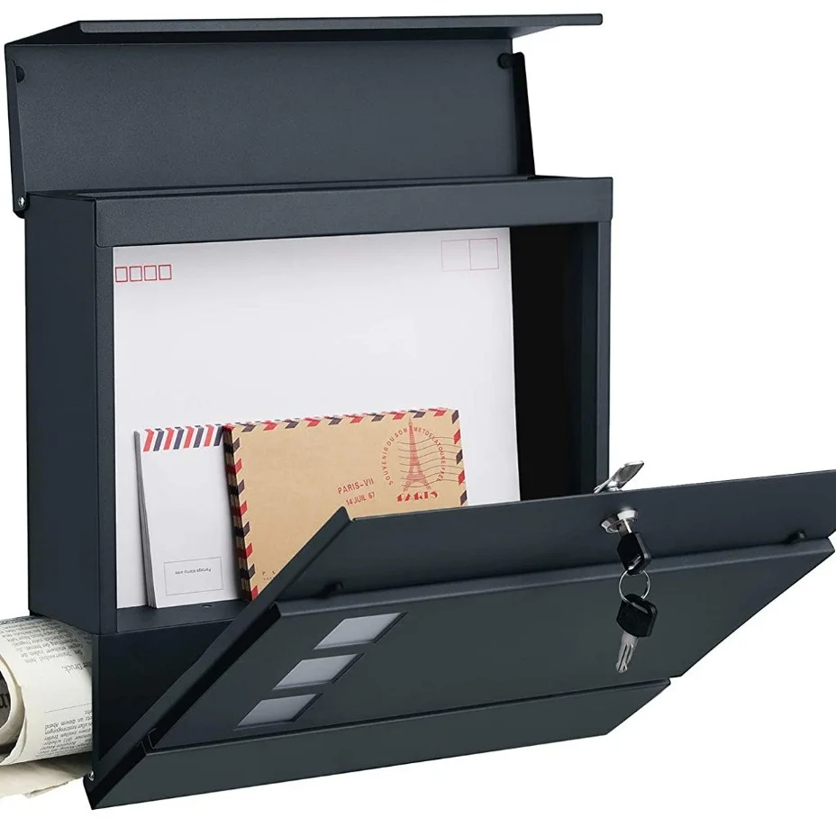 

Newspaper Letter Parcel Receiving Wall Mounted Mailboxes Newspaper Stainless Steel Mailboxes