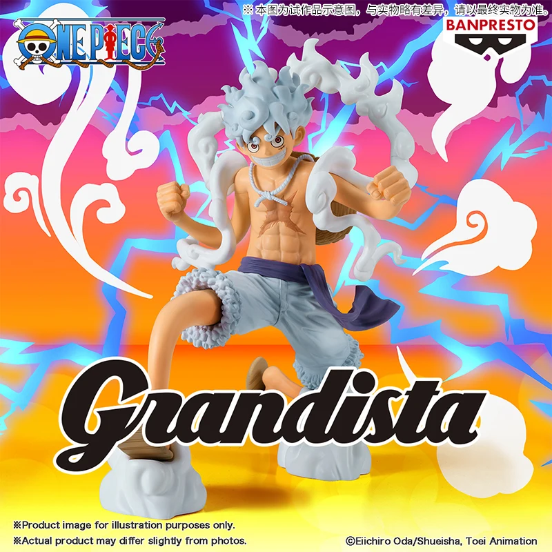 

In Stock Bandai Banpresto Original Anime One Piece Grandista Monkey D Luffy 5 Gear Action Figure Ornaments Toy Collectibles Gift
