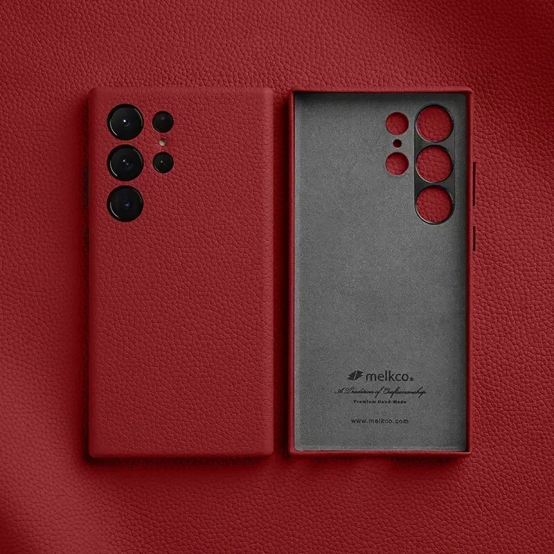 

Чехол Melkco из 100% натуральной кожи для Samsung Galaxy S24 S25 S26 Ultra Plus S26+ — Премиум-класс, роскошный, модный, деловой чехол из коровьей кожи