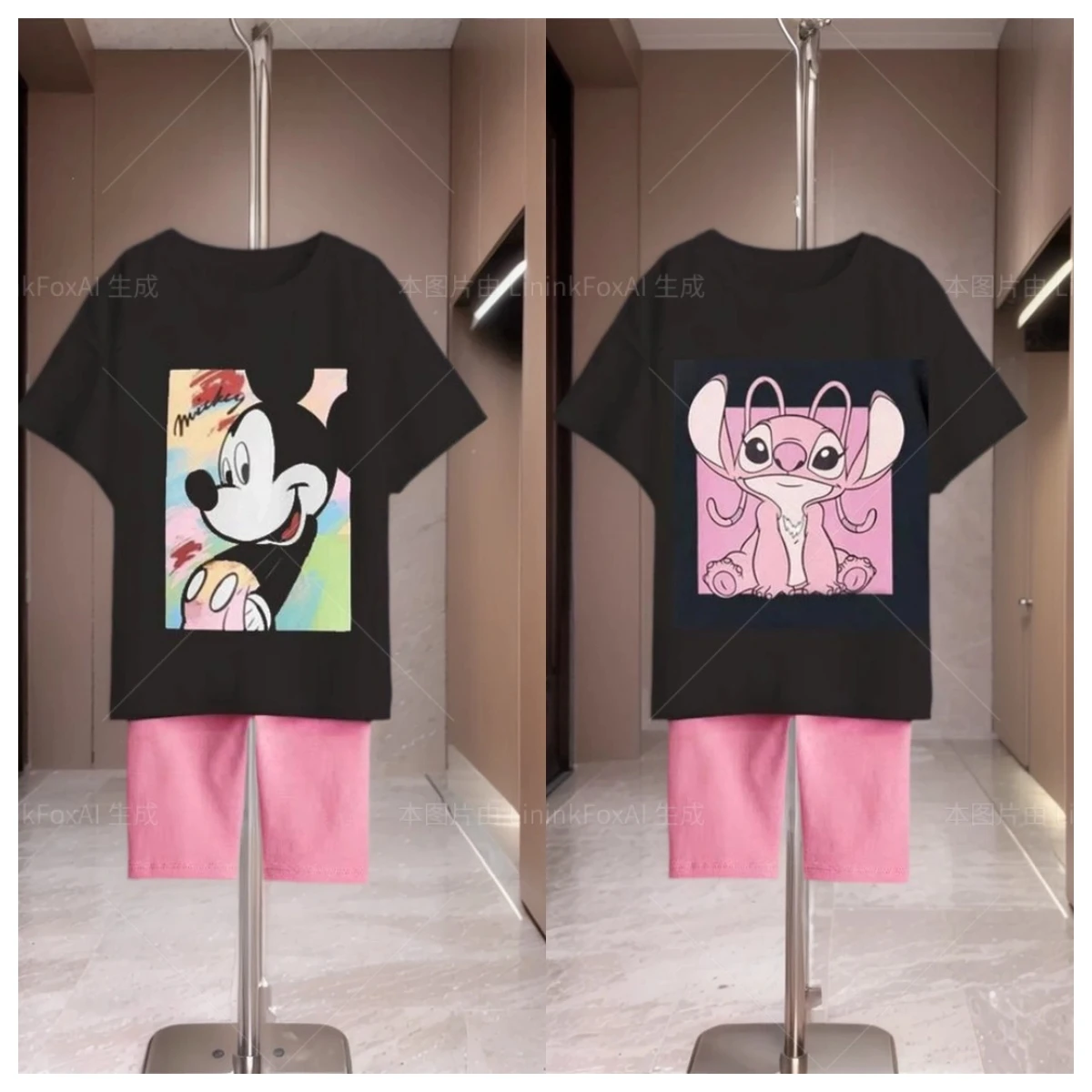 

Printed Children's Summer Sportswear Boutique Fashionable Boys' Short Sleeved Set Cartoon Casual T-shirt+shorts 2-piece Set