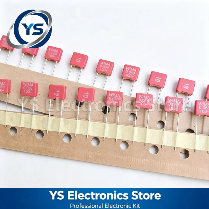 5-100pcs WIMA RED MKS2 100V0.068UF 100V 0.068UF 683 68NF 100V683 P5 P5mm Film Capacitor Hi-Fi Audio Capacitors NEW and Original