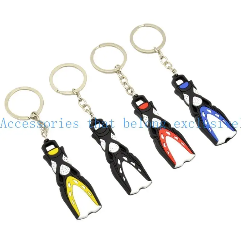 

31BB Portable Fin Keychain Water Resistant Silicone Bag Hangings for Diver