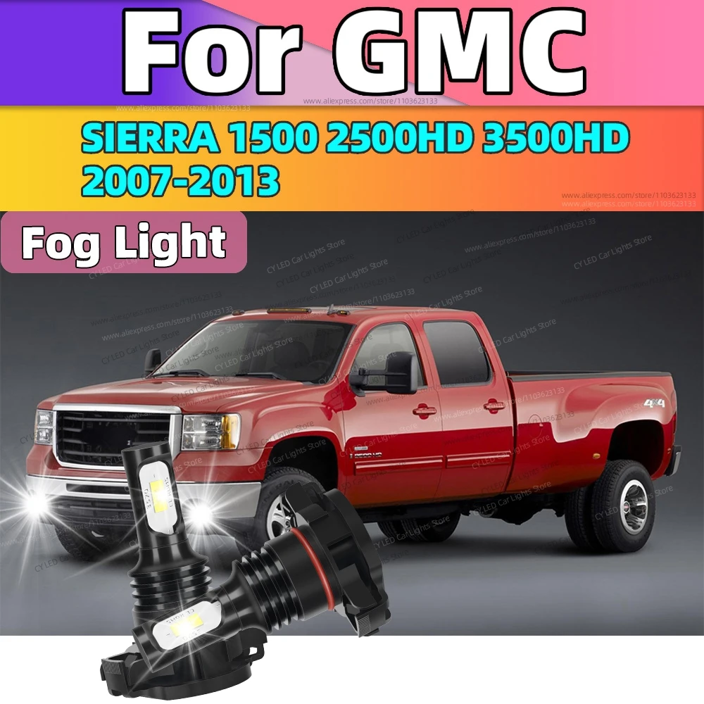 

Для GMC SIERRA 1500 2500HD 3500HD 2007 2008 2009 2010 2011 2012 2013 Передние светодиодные противотуманные фары 80 Вт Супер яркие автоматические противотуманные фары