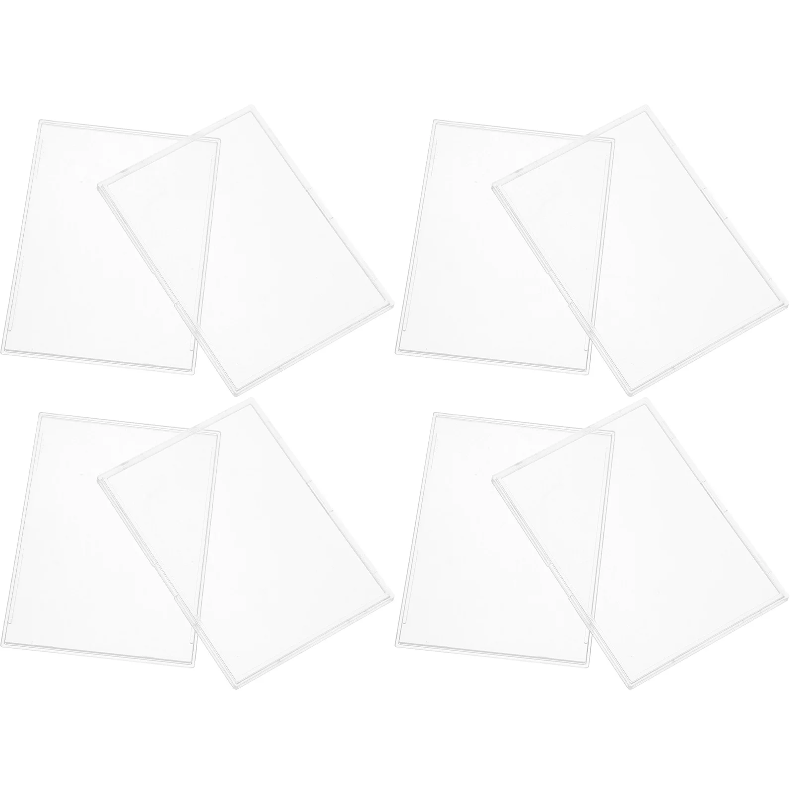 

10Pcs Clear Acrylic Card Case Holder for Trading Game Cards Display and Protection Sturdy Reusable Waterproof Dust Resistant