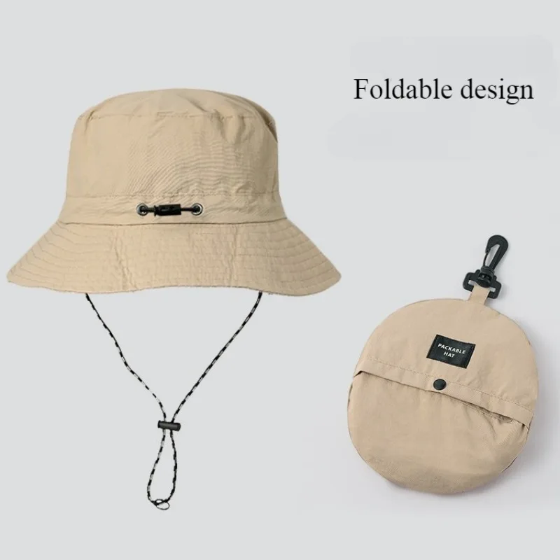 Quick Drying Fisherman Caps Outdoor Sun Anti-UV Protection Panama Hats Waterproof Camping Foldable Bob Bucket Sunhats