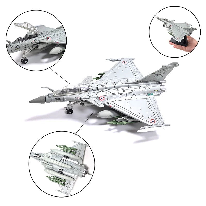 Rafale F-14 AH-64 A10 F22 Assembly Simulation Plastic Model Fighter Aircraft Military Display Scale Model Creative Gift