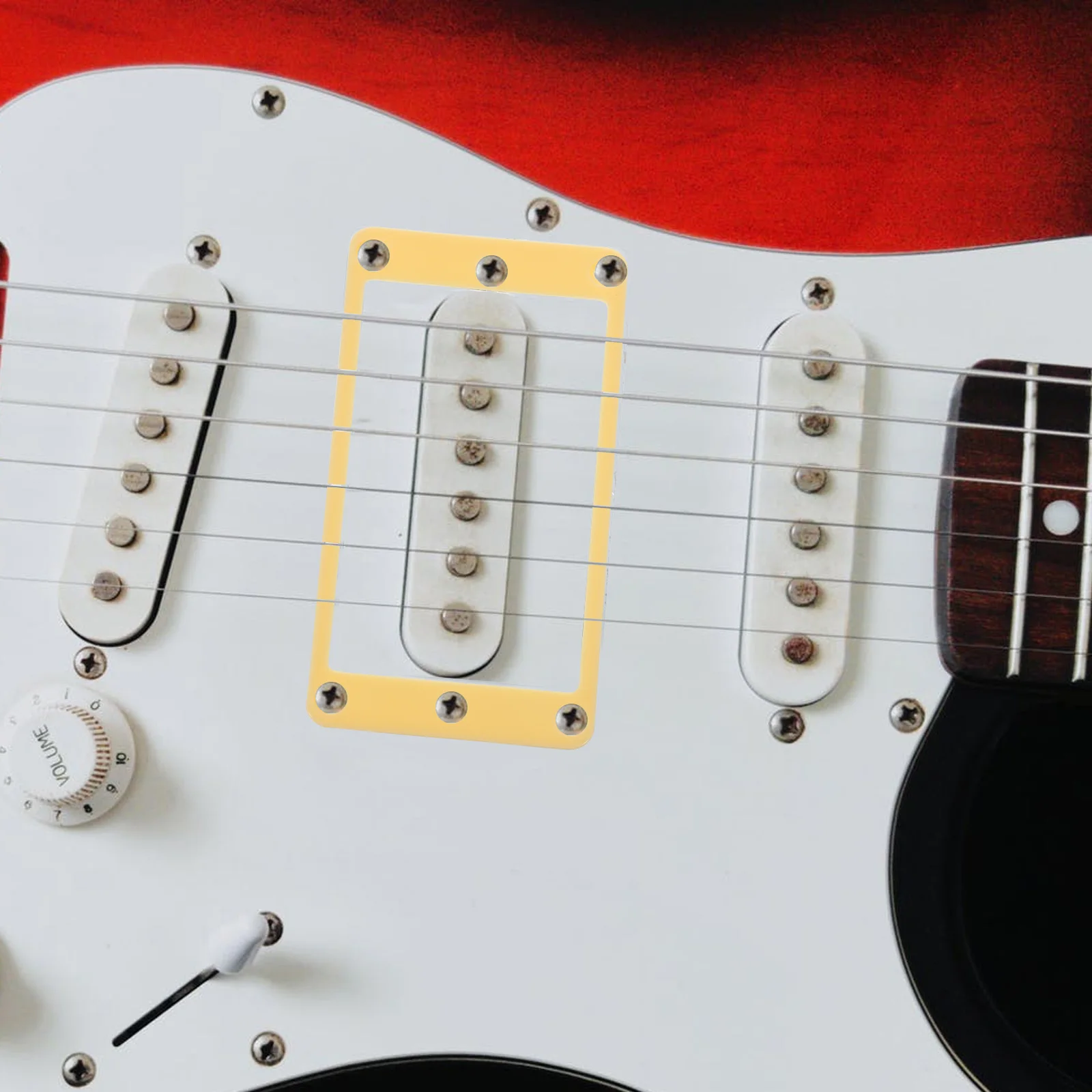 

2 Pcs Pickup Frame Guitar Frames Covering Pickups Covers Plastic Protective Electric for